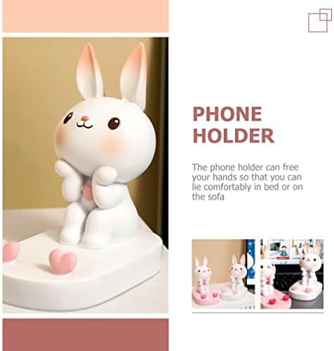 ABOOFAN RABBIT TOLE MOLELE POLE BUNNY Animal Phone Stand Phone Desktop Tabletop Support 2023 Decoração do Ano Novo Chinês