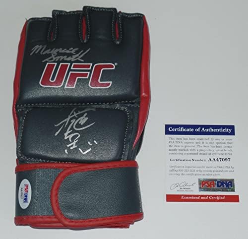 Maurice Smith Kazushi Sakuraba assinado Auto'd UFC Glove PSA/DNA CoA Japão Pride - luvas autografadas de UFC