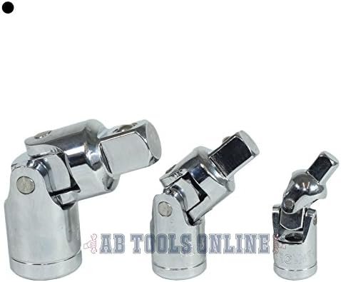 Adaptador de soquete Adaptador Step Up Reducer e Universal Joints UJ's 7pc por Bergen