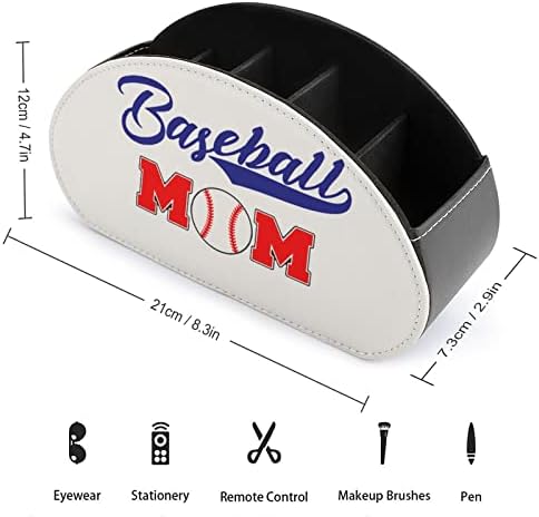 Baseball Mom TV TV Remote Control Holder Organizer Organizer Storage Cosmetics Office Supplies
