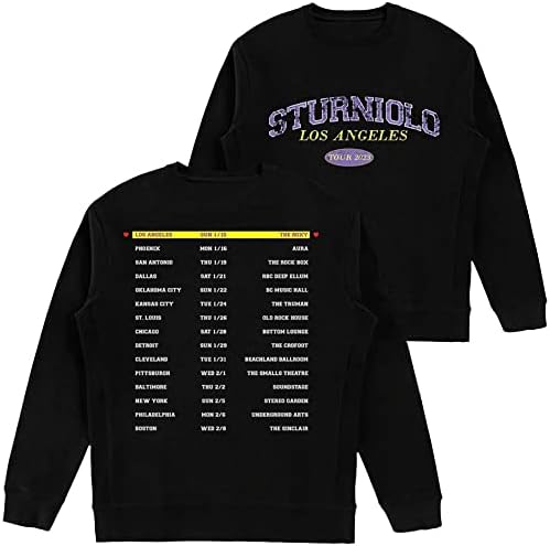 STURNIOIOLO Triplets Merch Let's Trip Los Angeles Tour Crewneck Hoodie Camista Vintage para homens jovens