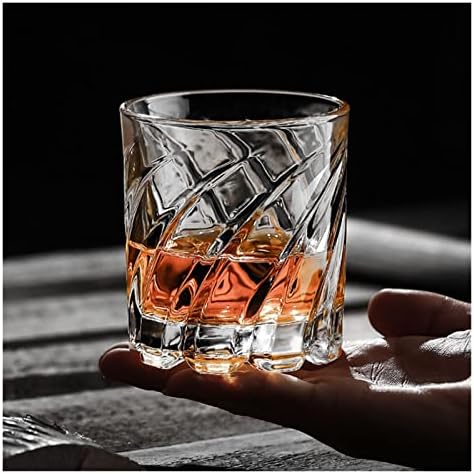 Yalych 2/4 peças girando vidro de vidro vintage para beber bourbon cocktail shaker personalidade criativa caneca cerâmica caneca cerâmica