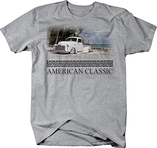 American Classic Hotrod 1950 Caminhão de pickup de 1950 Camiseta de praia personalizada para homens