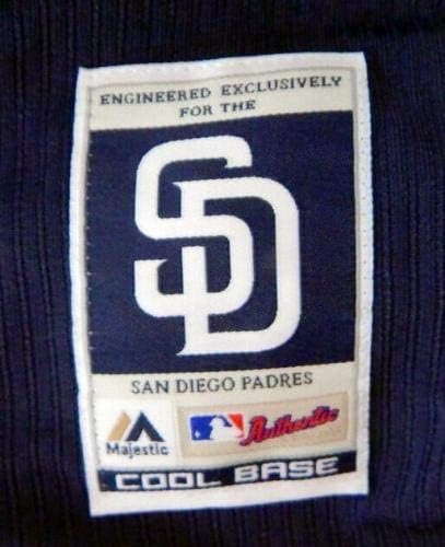 2014-15 San Diego Padres Diego Goris 85 Game usado Navy Jersey BP SDP1356 - Jogo usado MLB Jerseys