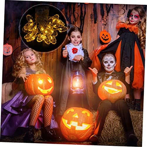 Luzes de cordas LED de LED LUZES DE LUZES DE LUZES DE SLUBRA DE LED DE ASALADI 1PC Decoração ao ar livre Decoração de Halloween