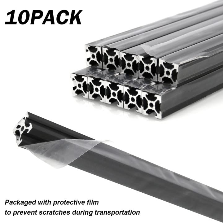 10pcs v slot 2020 Extrusão de alumínio European padrão de 1000 mm de comprimento anodizado trilho linear para impressora