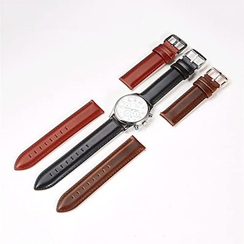 Cinturão Douba com fivela sólida Banda de relógio de couro genuíno 18mm 20mm 22mm Redução rápida Straps Watchbands
