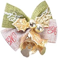 Mistleto de vidro árvore de Natal Butterfly gravata com decoração de sino de ferro mini natal com sino