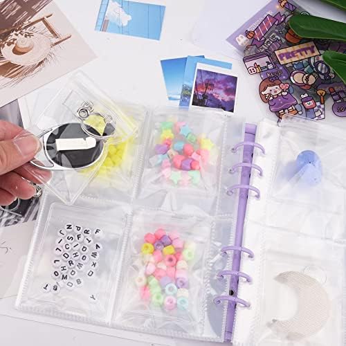 Livro de armazenamento de jóias transparentes - Organizador de viagens de jóias transparentes - Livro portátil de organizador de jóias