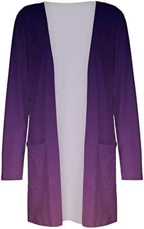 Mulheres Cardigans Ombre Lightwre