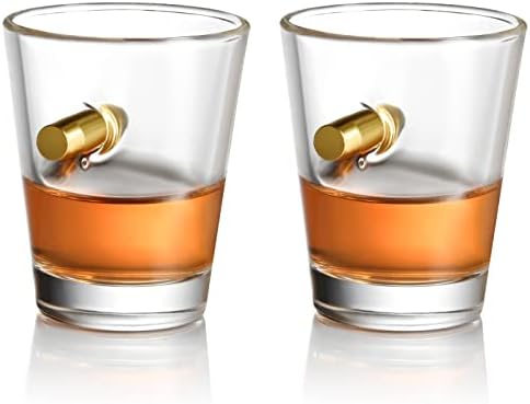 Os copos de tiro de vidro de diamante - copos de bebida para uísque, uísque, uísque, tequila, bourbon, licor - design exclusivo legal
