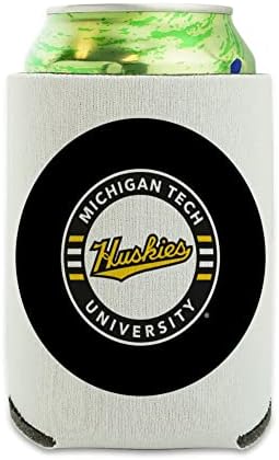 Logotipo secundário do Michigan Tech - LAN LAN - Drink Huve Huve Hugger Isolador dobrável - Suporte isolado de bebida