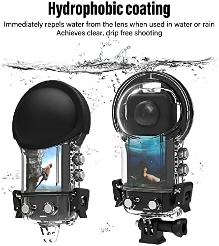 Câmera de mergulho subaquático Cascado protetora, revestimento hidrofóbico 164ft IPX8 Impermeável Câmera de transmissão