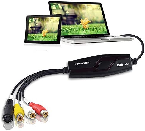 Converter de captura de vídeo / VHS para DVD / Capture Video Analog to Digital for Mac e Windows 10 PC