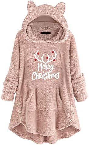 Jaqueta de lã Mulheres Casual Pullover de Xmas Casual Sweaters