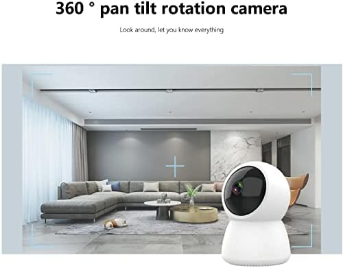 Câmera de segurança 2MP Baby Monitor Câmera de cachorro 360 graus para segurança doméstica w/smart rastreamento de movimentação