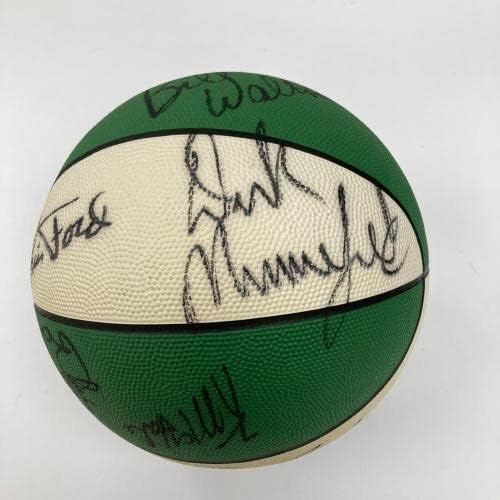 1987-1988 Boston Celtics Team assinou o basquete Larry Bird JSA CoA - Basquete autografado