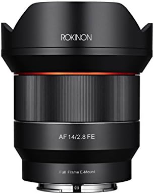 Rokinon 14mm f2.8 Lente de foco automático de quadro completo para a Sony E-Mount, Black