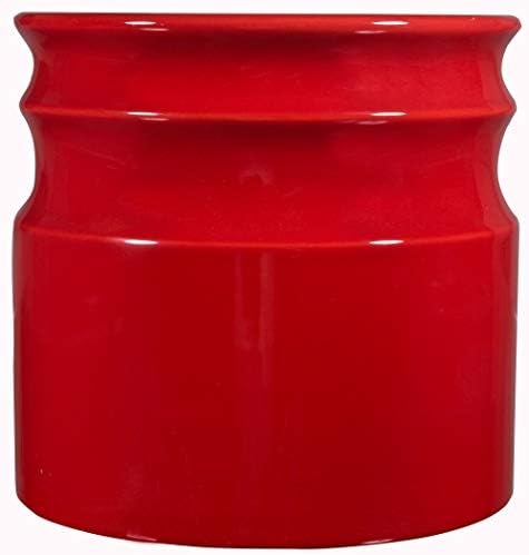 Home Essentials Beyond 66379 Turino Rings utensil Crock 7,5 polegadas, vermelho