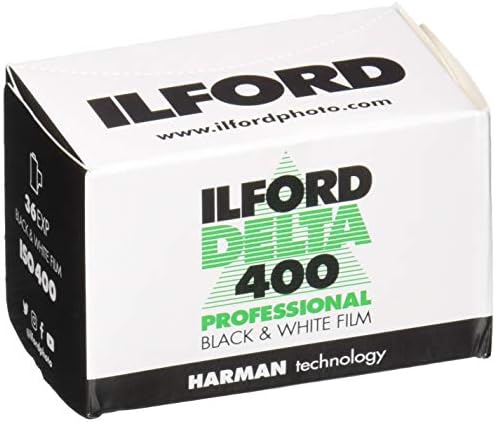 ILFORD 1748192 Delta Pro 400 Fast Fine Fine Black and White Film, ISO 400, 35mm, 36 Exposições