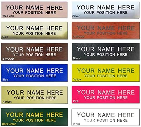 Placas de nomes arquitetônicos personalizados, placas de nome do escritório com suporte de estrutura de plástico de parede ou