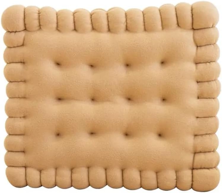 Travesseiro de pelúcia super macio, pelúcia de biscoito, travesseiro de biscoito