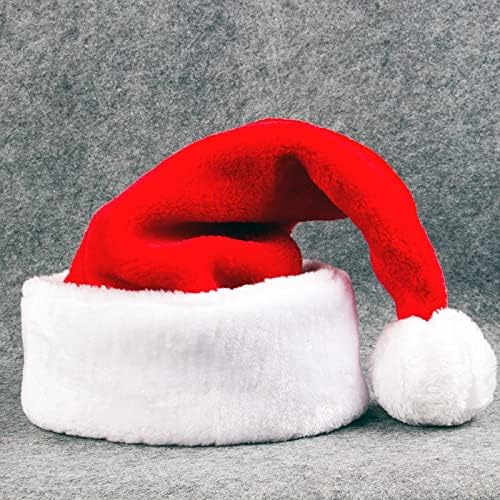 NC chapéu de natal grande e luxuoso chapéu de natal chapéu Papai Noel Decorações de Natal Adultos