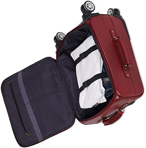 TT Cuka Leather Bagage com rodas giratórias - bolsa de couro