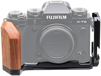 Easy Hood Fujifilm X-T5 Mão de Mão-Grip Liga de Grip L de Mão de Mão Placa de Liberação Rápida para Arca pode ser instalada