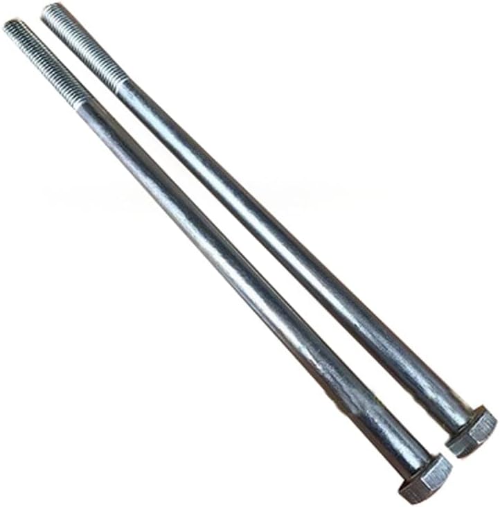1PCS M10*290mm parafuso hexagono externo Lengthing Bolt Machine Unha 4.8 Grau de aço carbono Placamento de zinco Alta dureza Tipo0575