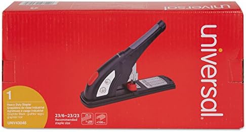 UNIVERSAL 43048 PLÁSTICO/METAL PESADO STAPLER, CAPACIDADE DE 200 FOM