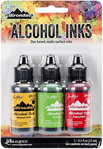 Ranger Adirondack Brights Alcohol Ink, 0,5 onças, pente de adjunto de adolescentes/botânicos