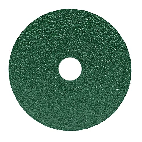 VSM Actirox em forma de resina cerâmica Disco de fibra de resina, 4-1/2 x 7/8, 36 grão, grau grosso, apoio a fibra resistente