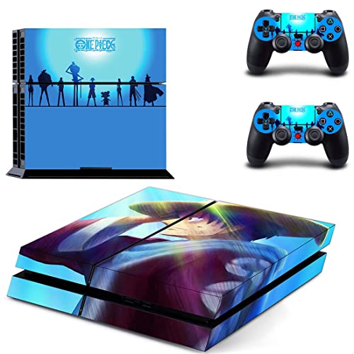 Anime One e dois luffy zoro sanji ás ps4 ou skin skin skin skin para a Sony PlayStation 4 - 5 Console e 2 controladores