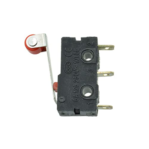 20 PCS KW12-3 Rolo de alavanca de alavanca Micro limite de limite Normalmente abre o interruptor limite de fechamento