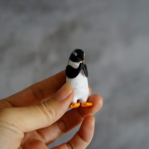 Sdeetesamjun 5 PCs Mini zen de decoração estatuetas de animais, cão de gato em miniatura pinguim pinguim dolphin lontra yoga
