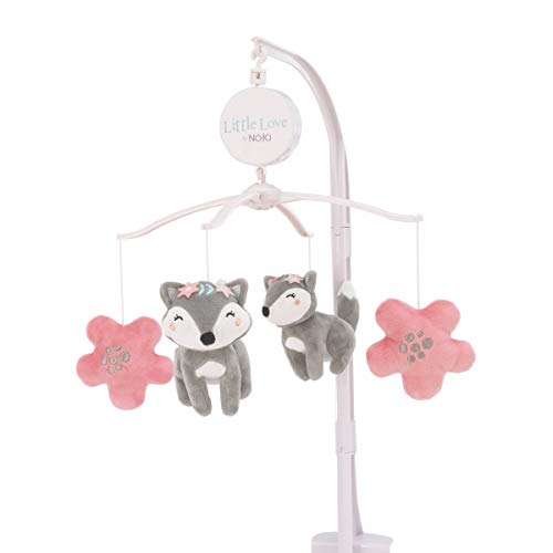 Little Love by Nojo Desert Flower - Fox and Flowers Rosa e Cinza Mobile Mobile