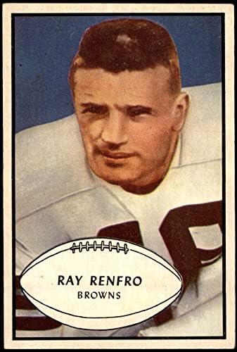 1953 Bowman 62 Ray Renfro Cleveland Browns-FB Ex+ Browns-Fb N.Texas