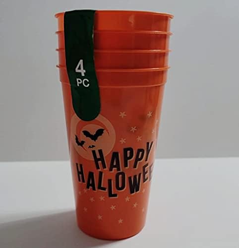 Copas de Halloween St, Happy Halloween Cup para festas e uso diário, pacote de 16 xícaras, Happy Halloween + Copos de Halloween