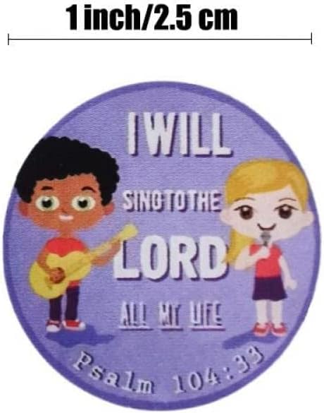 500pcs 8 Designs Padrão 500pcs adesivos religiosos adesivos bíblicos versículos para crianças meninas meninas brinquedos clássicos