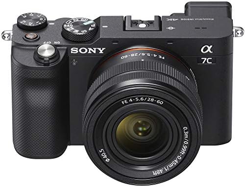 Sony A7C Mirrorless Film Camera Alpha 7c Body com pacote de 28-60mm F4-5.6 Kit de lente preto ilce7cl/b com caixa de engrenagem Deco