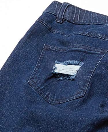 Leggings de jeans rasgados das mulheres Hue