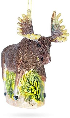 Ornamento de Natal de Glass Moose