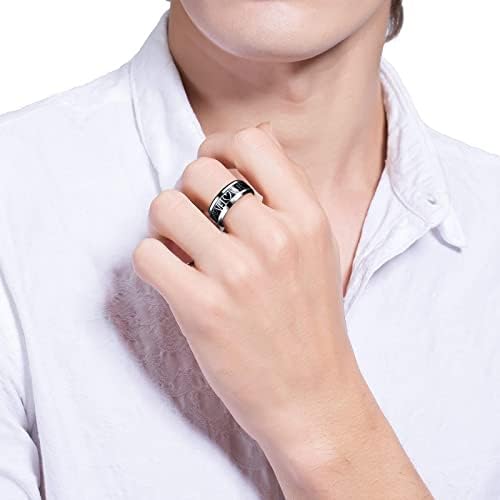 2023 novo aço de aço casal de jóias de joias de aço de aço masculino do anel do dia dos namorados do dia dos namorados anéis