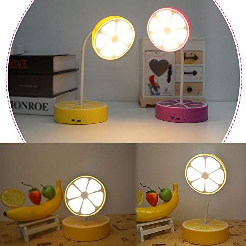 Lâmpada de lâmpada de lâmpada de mesa Wocoyotdd, lâmpada de escritório, com porta de carregamento USB, lâmpadas recarregáveis ​​de mesa, controle do sensor de toque, ganso-ganso, dobrável e criativo LED, consumo
