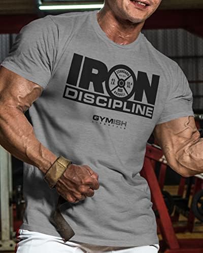 Camisas de treino para homens, Disciplina de ferro Motivacional Camisa de ginástica Dias engraçadas levantando camiseta