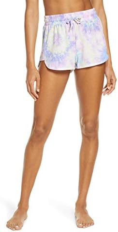 Blooming Jelly Women's Tie Dye Shorts Athletic Workout Excrunção do Dolphin Shortie Fitness Lounge calças curtas