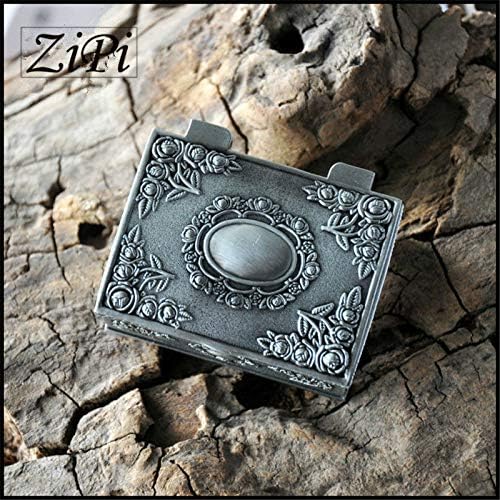 Anncus Zipi Retro Europeu Princesa Jóia Caixa de joias Gótica Gothic Square Obscure Metal Jewelry Box Ring Box Presentes