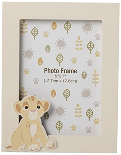 Disney Lion King Picture Frame com personagem, 5x7 polegadas