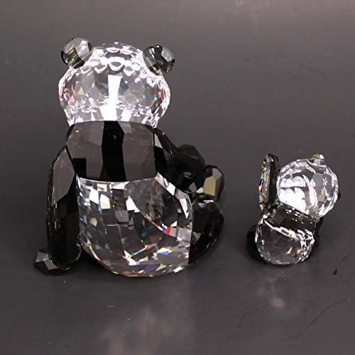 Estatueta de Swarovski 5063690, mãe panda com bebê